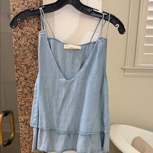 Love, Fire Women's Light Blue Layered Camisole